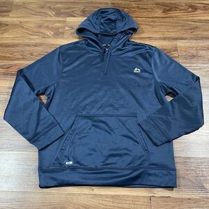 RBX Performance Hoodie Blue Long Sleeve Pullover Sweater Drawstring Mens Large